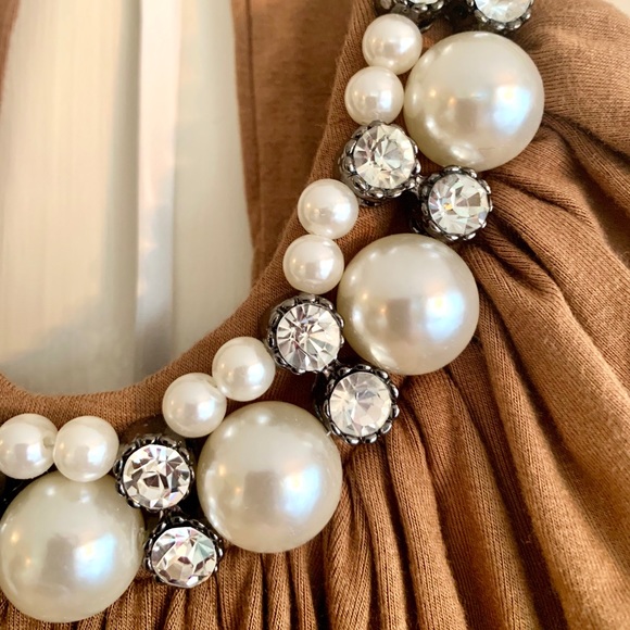 Alythea Tops - Alythea Halter With Pearls